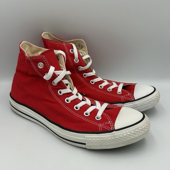 Converse Adult Chuck Taylor All Star Hi Top Canvas Shoe Red Mens 10 Womens 12‎ - Picture 1 of 8